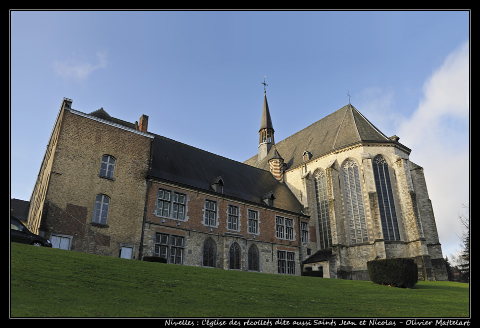 Nivelles : l'église des récollets dite aussi Saints Jean et Nicolas