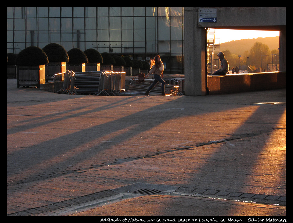 Louvain-la-neuve : grand-place, le 30 octobre 2010